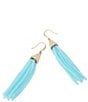 Robert Lee Morris Soho Seed Bead Fringe Drop Earrings - Image 3