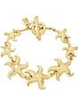 Color:Gold - Image 1 - Starfish Link Line Bracelet