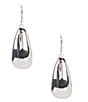 Robert Lee Morris Soho Leaf Molten Drop Earrings, Color:Silver - Image 1