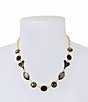 Color:Black/Gold - Image 2 - Stone Collar Necklace
