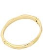 Robert Lee Morris Soho Textured Bangle Bracelet, Color:Gold - Image 3