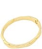 Robert Lee Morris Soho Textured Bangle Bracelet, Color:Gold - Image 4