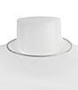 Robert Lee Morris Soho Textured Round Wire Collar Necklace, Color:Silver - Image 3