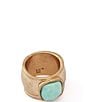 Robert Lee Morris Soho Turquoise Stone Band Ring - Image 2