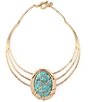 Robert Lee Morris Soho Turquoise Stone Statement Collar Necklace,New Products : American Fashion Style Bags On Sale