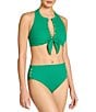 ROBIN PICCONE Amy Solid High Waisted Swim Bottoms - Image 3