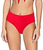 ROBIN PICCONE Ava Solid Underwire Tie Front Swim Top & High Waist Swim Bottoms - Image 5