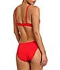 ROBIN PICCONE Ava Solid Underwire Tie Front Swim Top & High Waist Swim Bottoms - Image 2