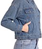 Rock & Roll Denim Crystal Studded Denim Jacket - Image 4