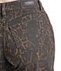 Rock & Roll Denim Leopard Print Barrell Leg Crop Jeans - Image 4