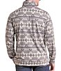 Rock & Roll Denim Long Sleeve Aztec Print Jersey Quarter-Zip Pullover - Image 2