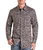 Rock & Roll Denim Long Sleeve Paisley Print Shirt - Image 1