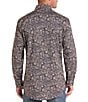 Rock & Roll Denim Long Sleeve Paisley Print Shirt - Image 2