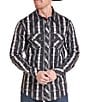 Rock & Roll Denim Printed Snap Front Woven Western Shirt - Image 1