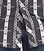 Rock & Roll Denim Printed Snap Front Woven Western Shirt - Image 3