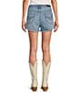 Rock & Roll Denim Stretch Denim Mid Rise Distressed Shorts - Image 2