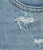 Rock & Roll Denim Stretch Denim Mid Rise Distressed Shorts - Image 4