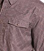 Rock & Roll Denim Tek Medallion Printed Pearl Snap Shirt - Image 3