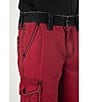 Color:Red - Image 5 - 15#double; Inseam Cargo Shorts