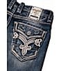 Rock Revival Braylon 32#double; Straight Leg Oversized-Fleur-De-Lis-Embroidered-Pocket Jeans - Image 5