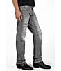 Rock Revival Danielle 32#double; Straight Leg Distressed Jeans, Color:Light Grey - Image 3