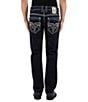 Rock Revival Isaiah Straight Leg Fleur De Lis Pocket Jeans