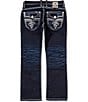 Rock Revival Karter 32#double; Bootcut Jeans, Color:Blue - Image 1