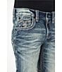 Color:Vintage Blue - Image 5 - Marco Alt Straight-Fit 32#double; Inseam Jeans