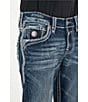 Color:Dark Blue - Image 5 - Marquis Bootcut Denim Jeans
