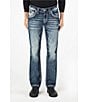 Color:Dark Blue - Image 2 - McHenry Straight Fit 32#double; Inseam Denim Jeans