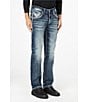 Color:Dark Blue - Image 3 - McHenry Straight Fit 32#double; Inseam Denim Jeans
