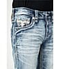 Color:Light Blue - Image 5 - Meyrick Straight-Leg Fleur-De-Lis-Embroidered Denim Jeans