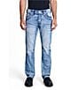 Rock Revival Reece 32#double; Straight Leg Fleur-De-Lis-Overlay Pocketed Jeans - Image 2
