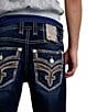 32#double; Rock Revival Samuel Reverse-Fleur-De-Lis Embroidered Straight Leg Jeans - Image 4