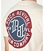 Color:Beige - Image 4 - Short Sleeve Circle Rock Revival Graphic Logo T-Shirt