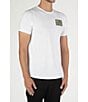 Color:White - Image 3 - Short Sleeve Diamond Graphic T-Shirt