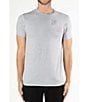 Color:Medium Grey - Image 2 - Short Sleeve Eagle Wings Graphic T-Shirt