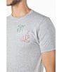 Color:Medium Grey - Image 4 - Short Sleeve Eagle Wings Graphic T-Shirt