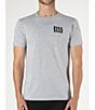 Color:Medium Grey - Image 2 - Short Sleeve Eagle/American Flag T-Shirt