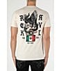 Color:Beige - Image 1 - Short Sleeve Mexico Flag Graphic T-Shirt
