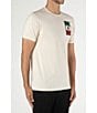 Color:Beige - Image 3 - Short Sleeve Mexico Flag Graphic T-Shirt
