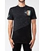 Color:Black - Image 1 - Short-Sleeve Oval World Block T-Shirt