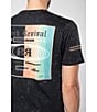 Color:Black - Image 4 - Short-Sleeve Oval World Block T-Shirt