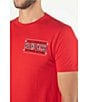 Color:Red - Image 4 - Short Sleeve Rock Revival Denim Boxed Logo Graphic T-Shirt