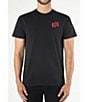 Color:Black - Image 2 - Studded Paisley Fleur-De-Lis Short Sleeve Graphic T-Shirt