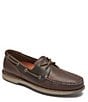 Color:Dark Brown Leather - Image 1 - Men's Perth Casual Boat Shoes