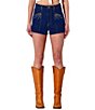 Rolla's Dusters Deco Shimmer High Rise Denim Short - Image 1