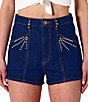Rolla's Dusters Deco Shimmer High Rise Denim Short - Image 4