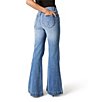 Rolla's Eastcoast Kate Stretch Denim High Rise Slim Fit Flare Jeans, Color:Mid Vintage Blue - Image 2