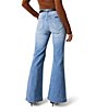 Rolla's Eastcoast Kate Stretch Denim High Rise Slim Fit Flare Jeans, Color:Mid Vintage Blue - Image 5